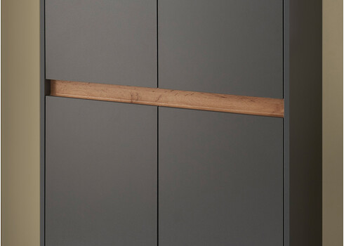 Jalatsikapp CITY antratsiit / tamm, 85x35xH195 cm