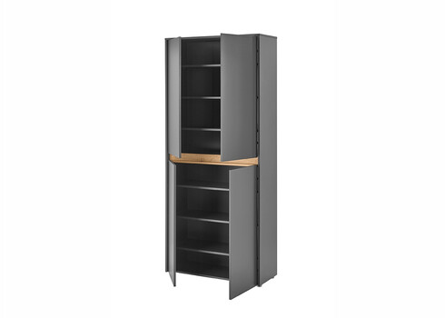 Jalatsikapp CITY antratsiit / tamm, 85x35xH195 cm