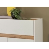 Jalatsikapp CITY valge / tamm, 85x35xH122 cm