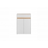 Jalatsikapp CITY valge / tamm, 85x35xH122 cm