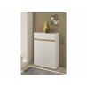 Jalatsikapp CITY valge / tamm, 85x35xH122 cm