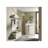 Jalatsikapp CITY valge / tamm, 85x35xH122 cm