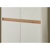 Jalatsikapp CITY valge / tamm, 85x35xH195 cm