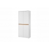 Jalatsikapp CITY valge / tamm, 85x35xH195 cm