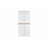 Jalatsikapp CITY valge / tamm, 85x35xH195 cm