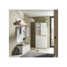 Jalatsikapp CITY valge / tamm, 85x35xH195 cm