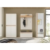 Jalatsikapp CITY valge / tamm, 85x35xH195 cm