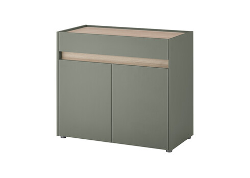 Kummut CITY tumeroheline / tamm, 80x40xH70 cm