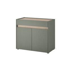 Kummut CITY tumeroheline / tamm, 80x40xH70 cm