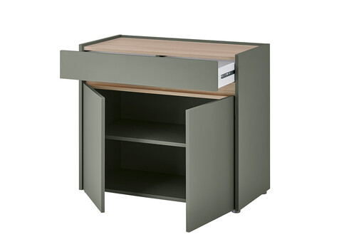 Kummut CITY tumeroheline / tamm, 80x40xH70 cm