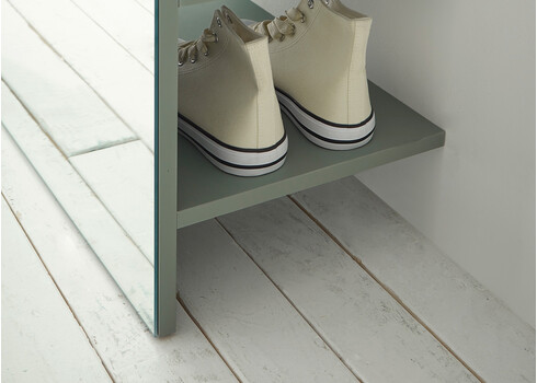 Esikuriiul CITY tumeroheline / peegel, 50x30xH200 cm