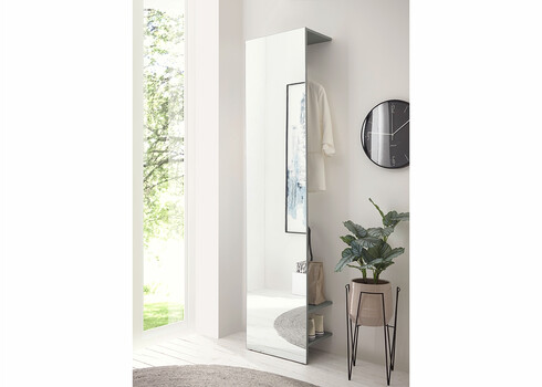 Esikuriiul CITY tumeroheline / peegel, 50x30xH200 cm