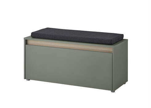 Esikupink istumispadjaga CITY tumeroheline / tamm, 100x40xH45 cm