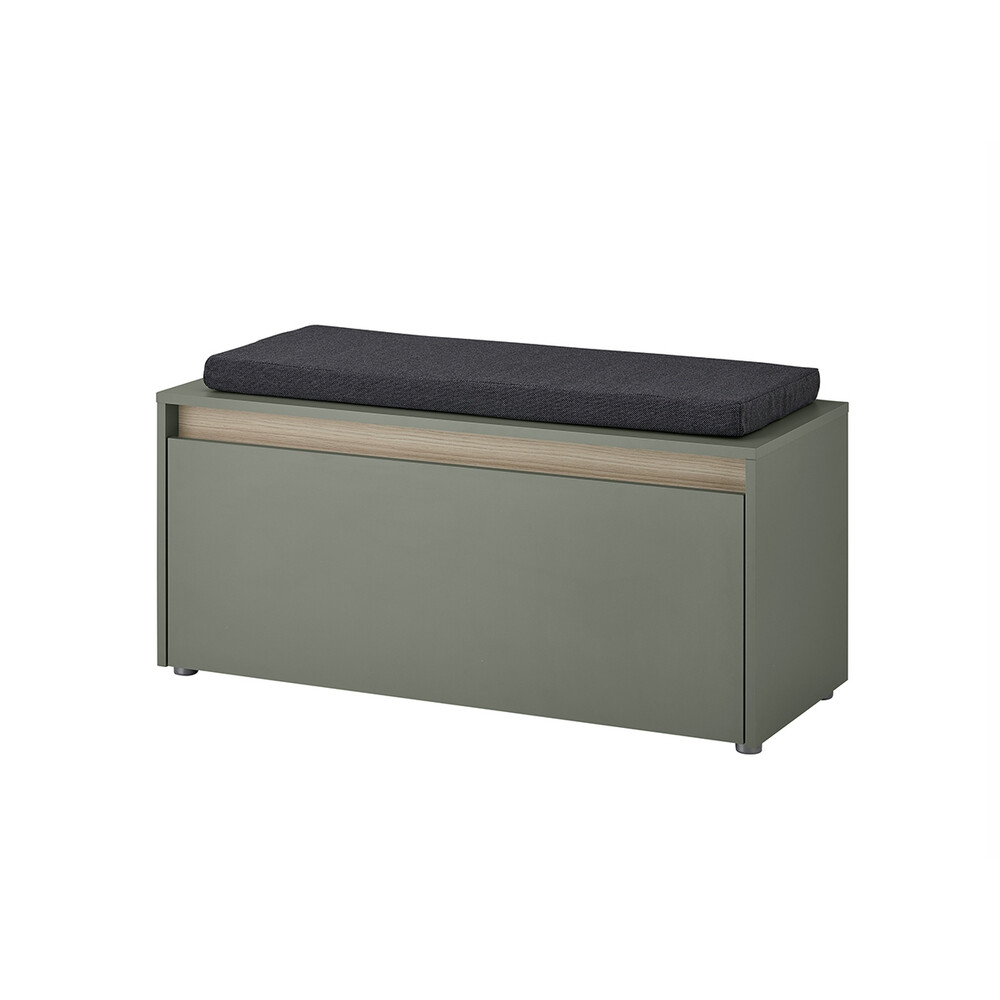 Esikupink istumispadjaga CITY tumeroheline / tamm, 100x40xH45 cm