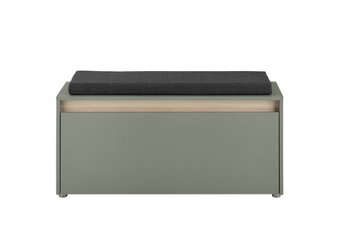 Esikupink istumispadjaga CITY tumeroheline / tamm, 100x40xH45 cm