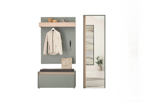 Esikukomplekt CITY tumeroheline / tamm