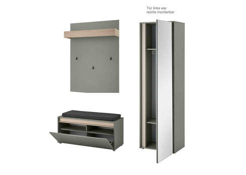 Esikukomplekt CITY tumeroheline / tamm