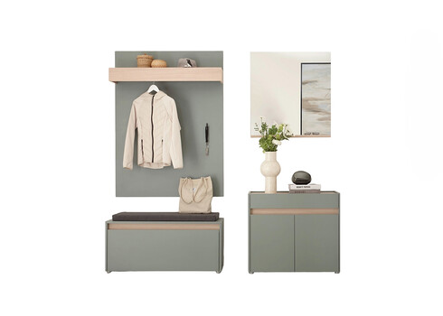 Esikukomplekt CITY tumeroheline / tamm