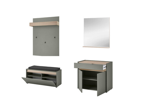 Esikukomplekt CITY tumeroheline / tamm