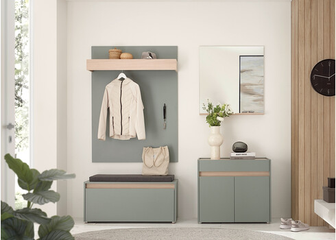 Seinapeegel CITY tamm, 75x10xH80 cm