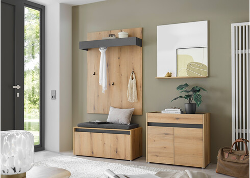 Kummut CITY tamm / antratsiit, 80x40xH70 cm