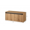 Esikupink CITY tamm / antratsiit, 100x40xH45 cm