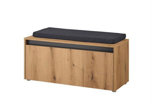 Esikupink istumispadjaga CITY tamm / antratsiit, 100x40xH45 cm