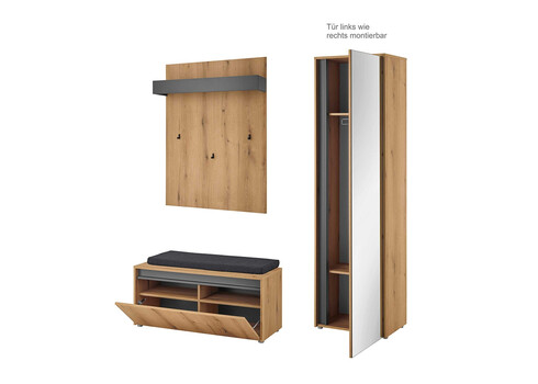 Esikukomplekt CITY tamm / antratsiit