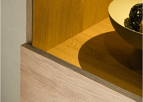 Vitriinkapp KALMAR tamm, 58x40xH200 cm