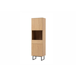 Vitriinkapp KALMAR tamm, 58x40xH200 cm