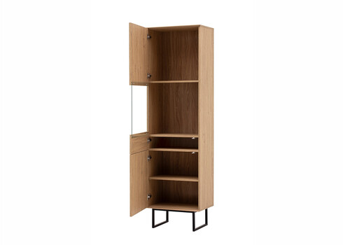 Vitriinkapp KALMAR tamm, 58x40xH200 cm