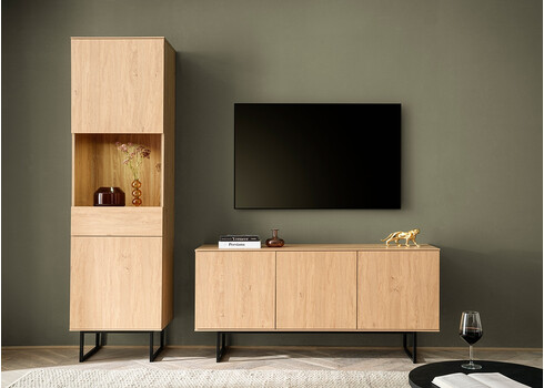 Kummut KALMAR tamm, 150x40xH70 cm