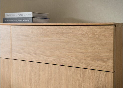 Kummut KALMAR tamm, 115x40xH98 cm