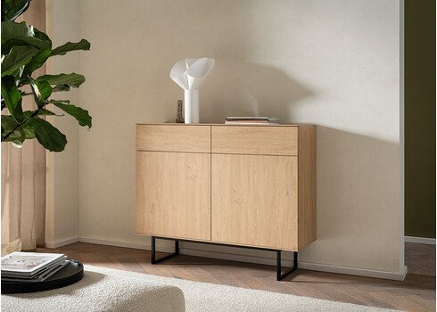 Kummut KALMAR tamm, 115x40xH98 cm