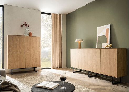 Kummut KALMAR tamm, 200x40xH90 cm