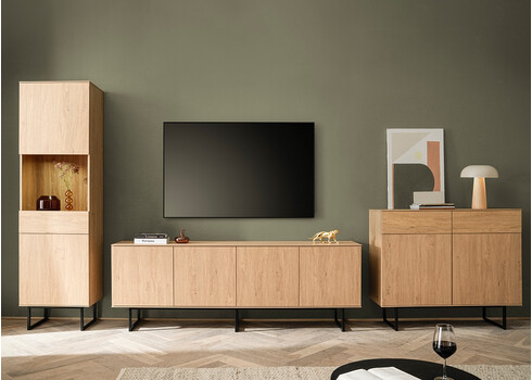 Kummut KALMAR tamm, 115x40xH98 cm