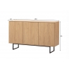 Kummut KALMAR tamm, 150x40xH90 cm