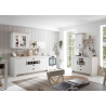Köögikapp FLORNEZ valge mänd / mänd, 202x60xH92 cm