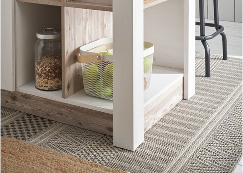 Köögisaar FLORNEZ valge mänd / mänd, 161x90xH92 cm