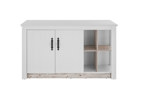 Köögisaar FLORNEZ valge mänd / mänd, 161x90xH92 cm