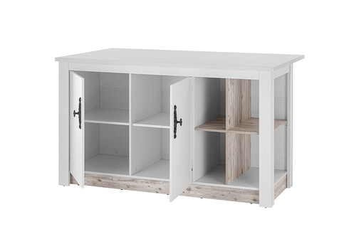 Köögisaar FLORNEZ valge mänd / mänd, 161x90xH92 cm