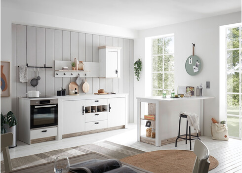 Köögisaar FLORNEZ valge mänd / mänd, 161x90xH92 cm