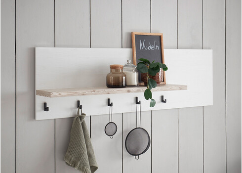 Köögiriiul FLORENZ valge mänd / mänd, 130x20xH40 cm