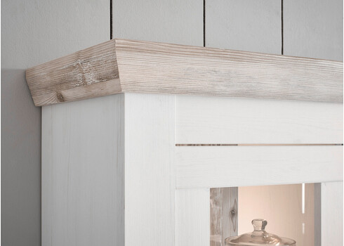 Köögikapp FLORNEZ valge mänd / mänd, 92x34xH85 cm