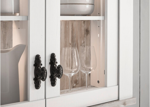 Köögikapp FLORNEZ valge mänd / mänd, 92x34xH85 cm