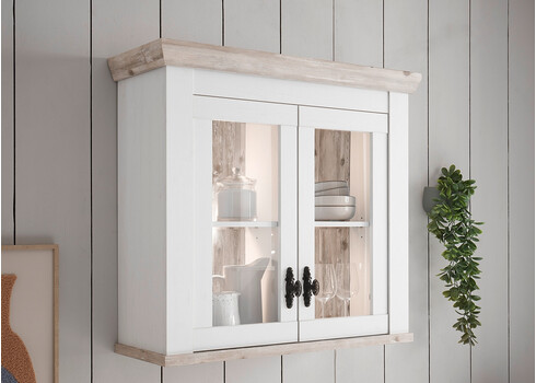 Köögikapp FLORNEZ valge mänd / mänd, 92x34xH85 cm