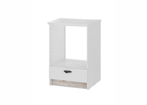 Ahjukapp FLORENZ valge mänd / mänd, 62x60xH92 cm