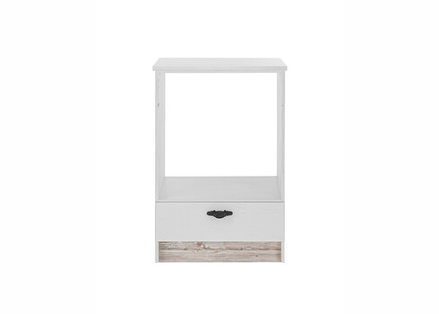 Ahjukapp FLORENZ valge mänd / mänd, 62x60xH92 cm