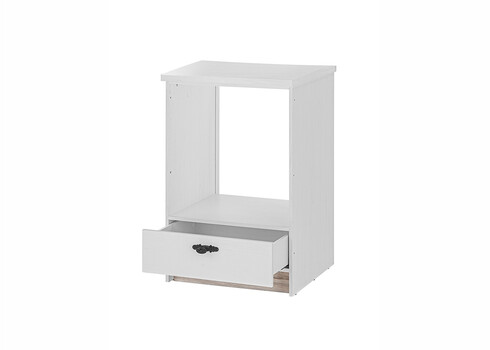 Ahjukapp FLORENZ valge mänd / mänd, 62x60xH92 cm