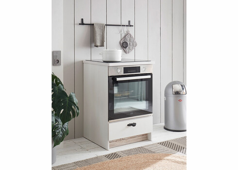 Ahjukapp FLORENZ valge mänd / mänd, 62x60xH92 cm